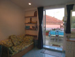 Zona living con divano letto